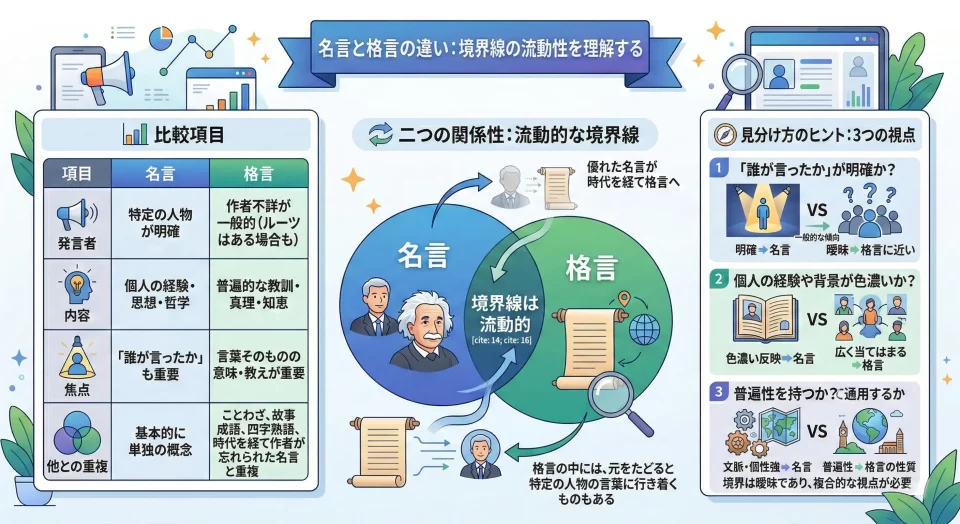 名言と格言の違い