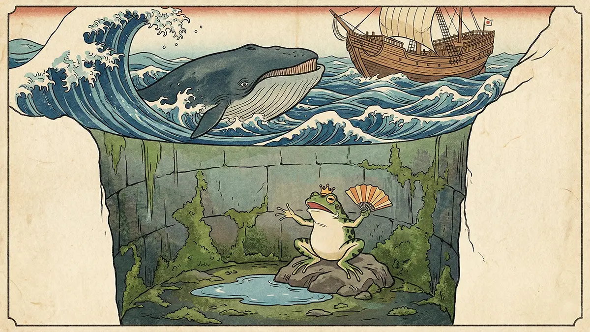 井戸の中の蛙大海を知らず