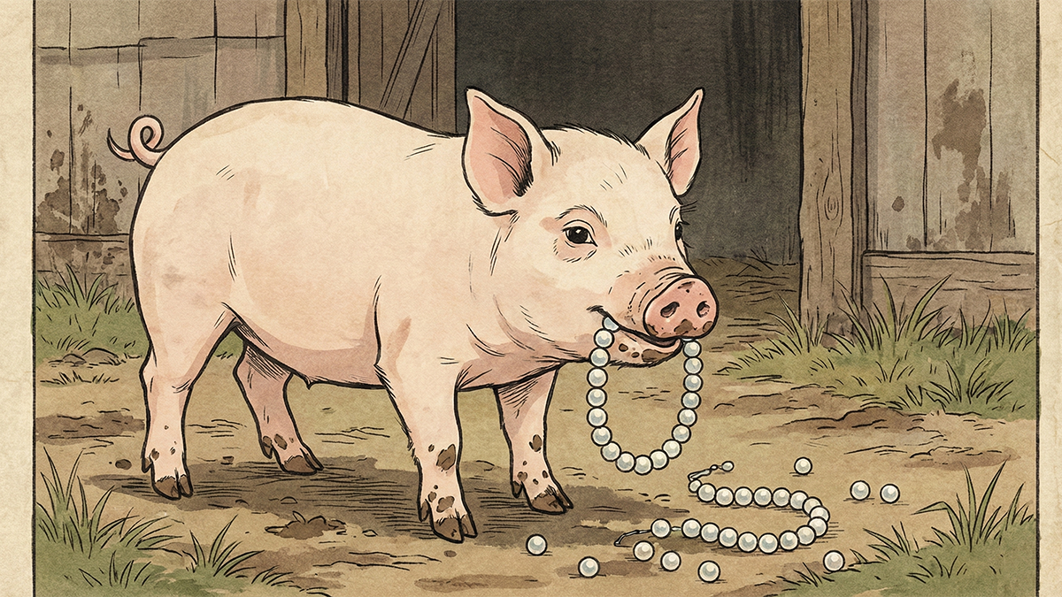 豚に真珠