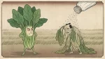 青菜に塩