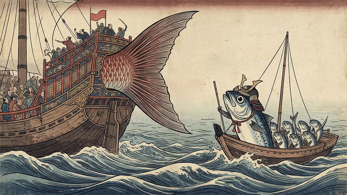 鯛の尾より鰯の頭