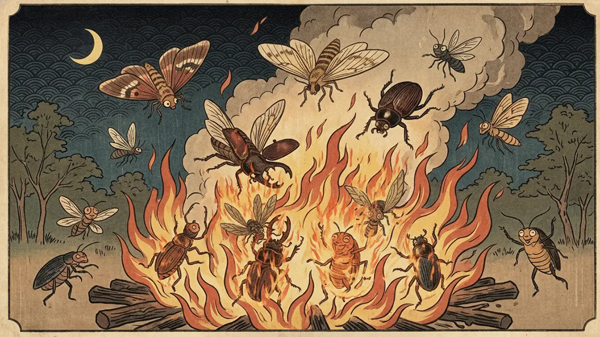 飛んで火に入る夏の虫