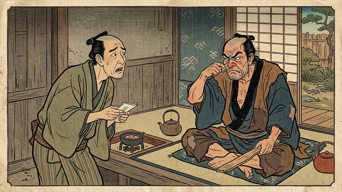 木で鼻をくくる