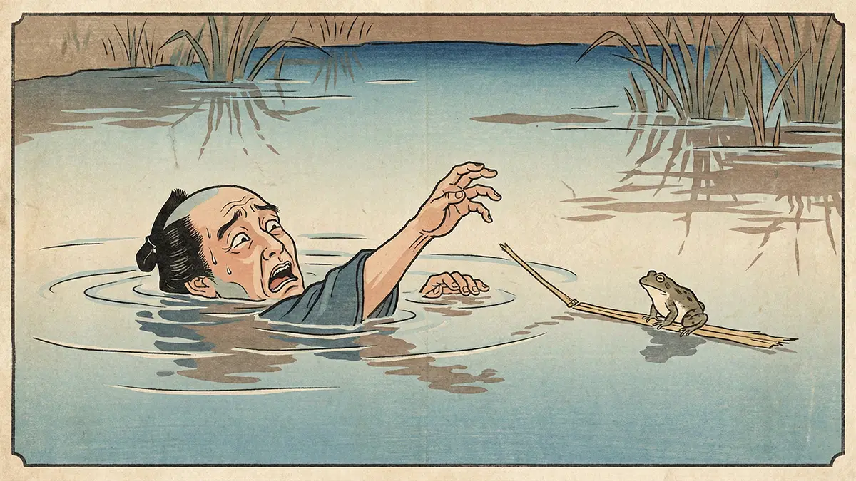 溺れる者は藁をも掴む