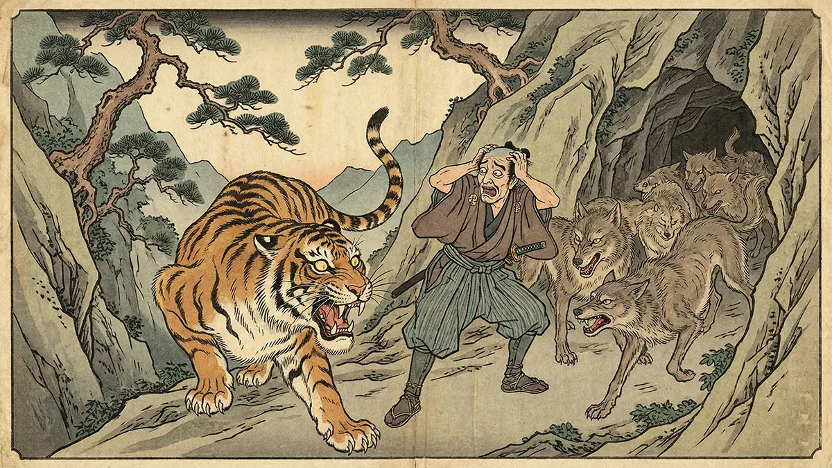 前門の虎、後門の狼