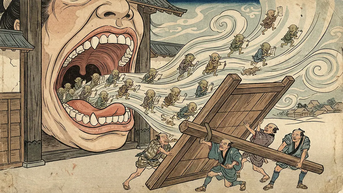 人の口に戸は立てられぬ