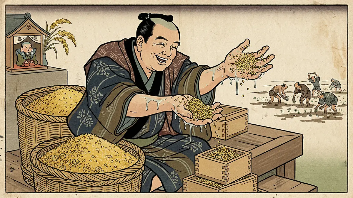 濡れ手で粟