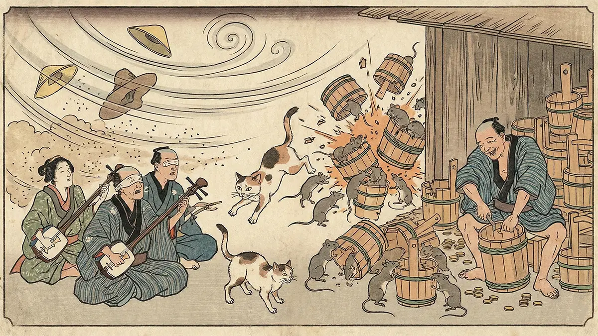 風が吹けば桶屋が儲かる