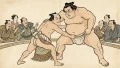 人の褌で相撲を取る