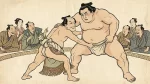 人の褌で相撲を取る
