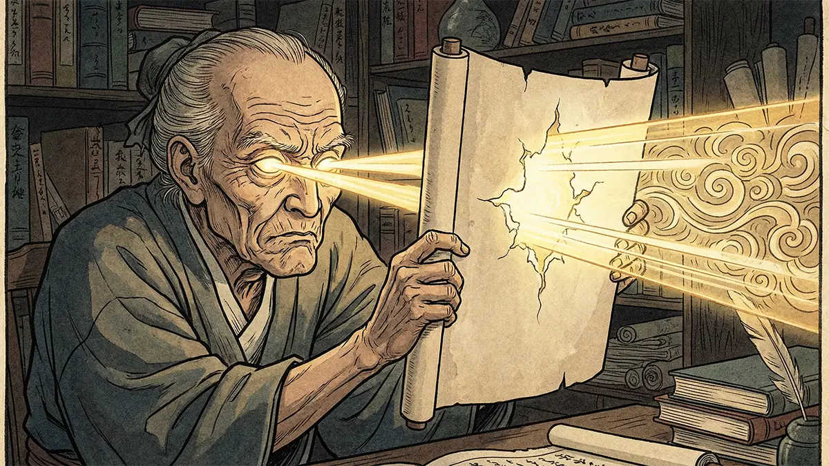 眼光紙背に徹す