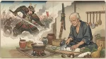 昔の剣、今の菜刀
