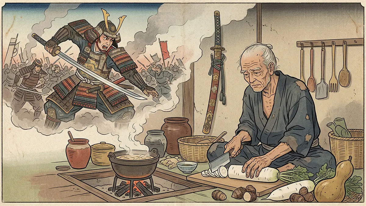 昔の剣今の菜刀