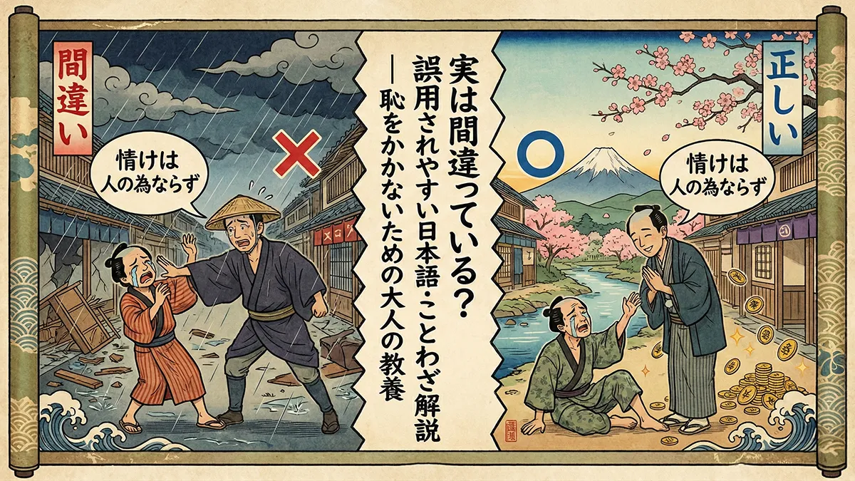 誤用されやすい日本語・ことわざ