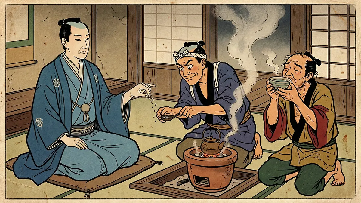 爪の垢を煎じて飲む