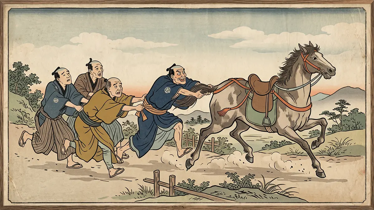 尻馬に乗る