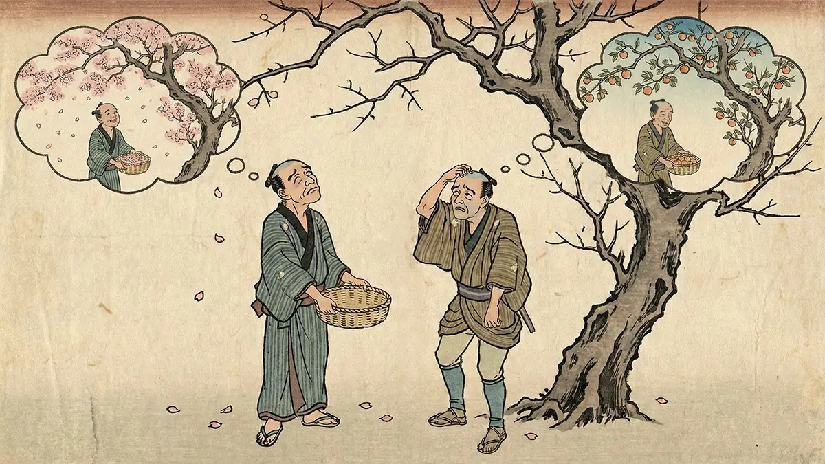 花も折らず実も取らず