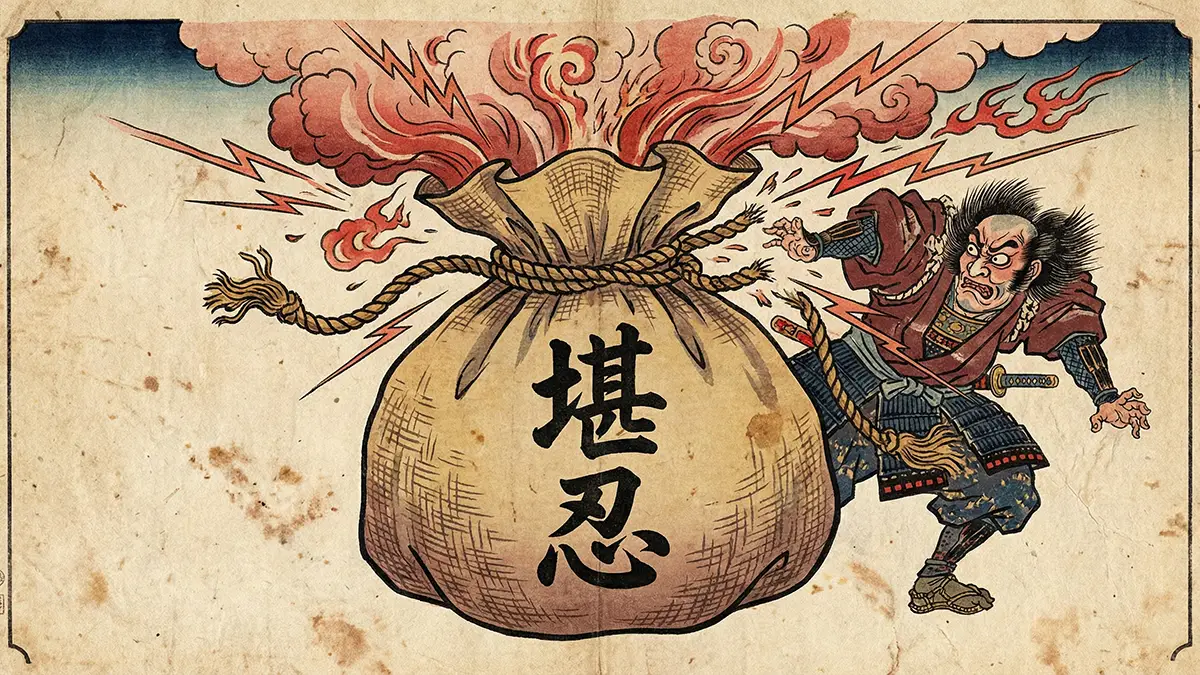 堪忍袋の緒が切れる