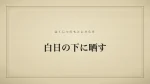 白日の下に晒す