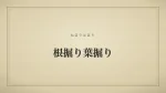 根掘り葉掘り