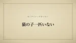猫の子一匹いない